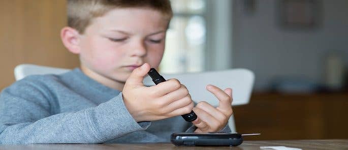 A child with a healthcare condition