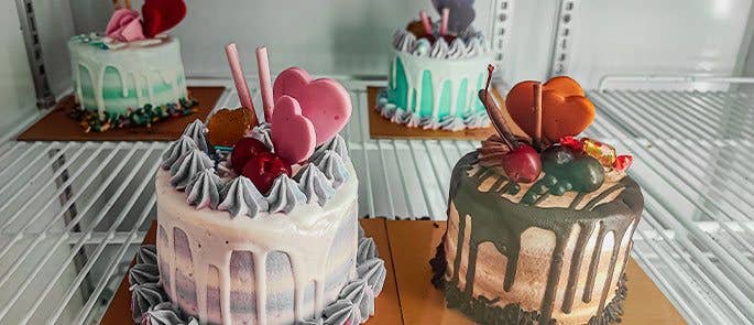 Cake in the fridge