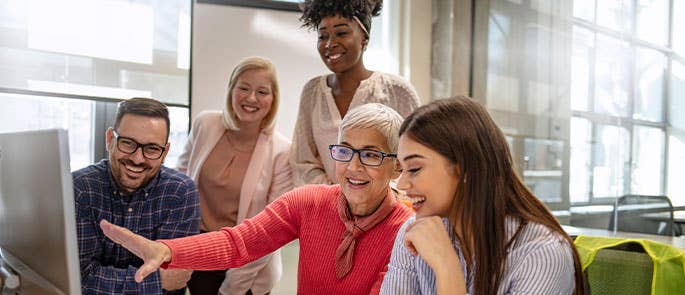 teachers discussing together